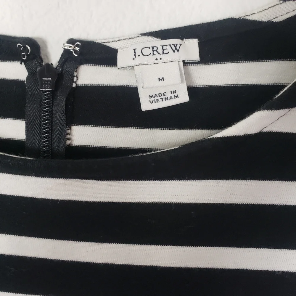 J Crew striped dress with flutter sleeves - Picture 3 of 9